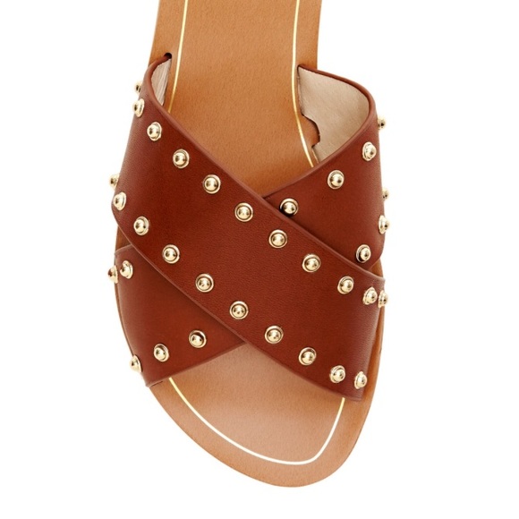 Louise et Cie Shoes - Louise et Cie Brown/Gold  Leather Sandals